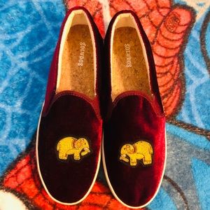 Soludos Velvet Elephant Slip On Sneaker